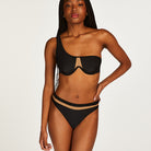 Hunkemöller Belize mesh bikinitrusse, sort - 200878 - BLACK - Black