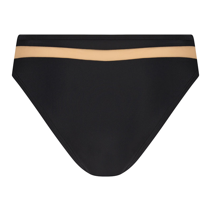 Hunkemöller Belize mesh bikinitrusse, sort - 200878 - BLACK - Black