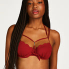 Hunkemöller Scallop Rio bikini top med bøjle, rød - 200922 - RHUBARB - Rhubarb