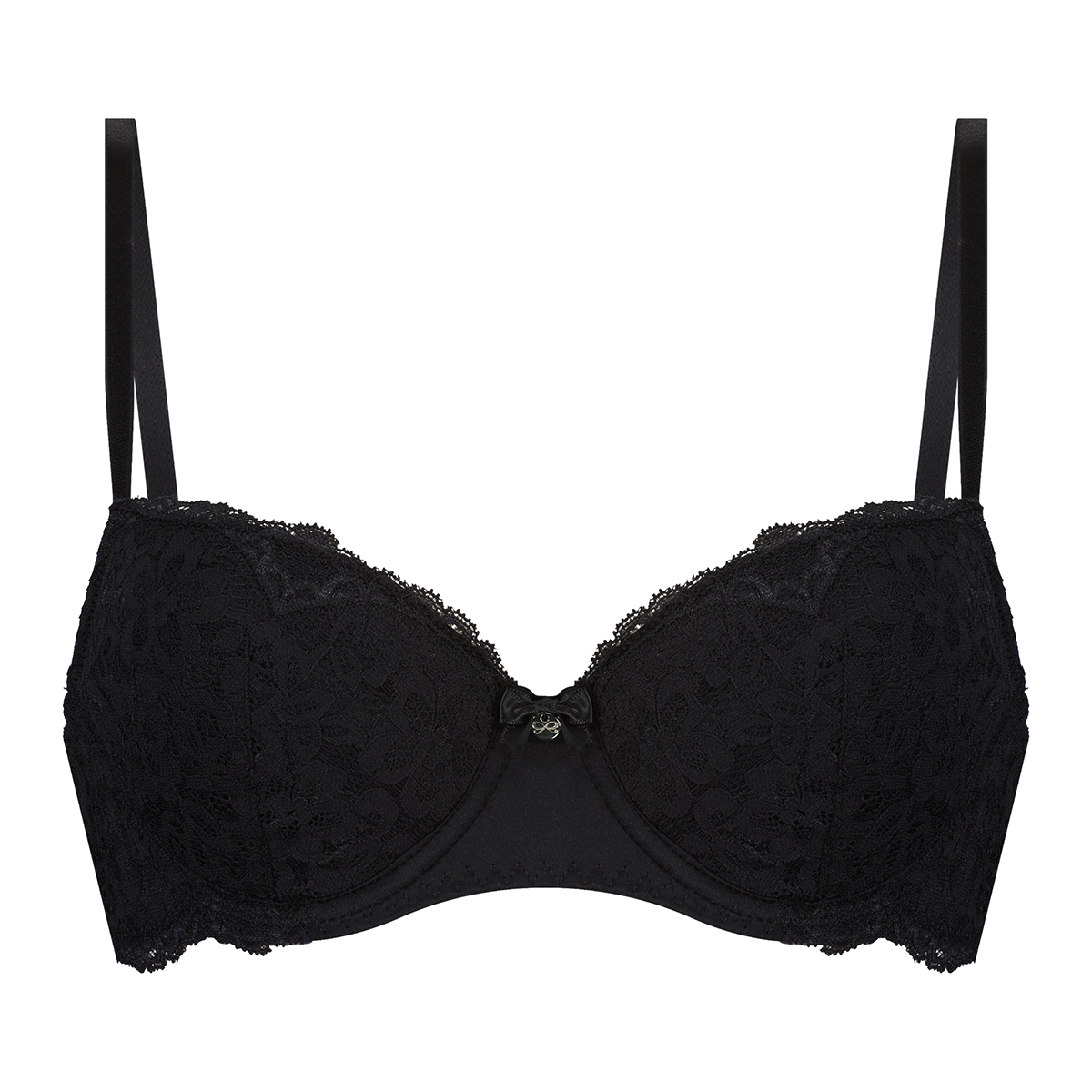 Hunkemöller Marine BH med bøjle, sort - 200991 - CAVIAR - Caviar