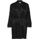 Lady Avenue Satin kimono, sort - 48-8012 - 02 - Black