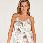 Hunkemöller Cami woven cheetah jungle top, multi - 202315 - SNOW WHITE - Snow White