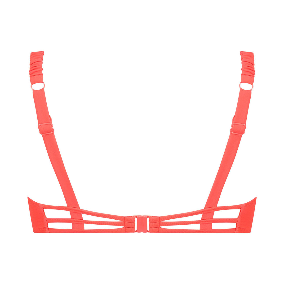 Hunkemöller Cairo ruched bikini top, rød - 201968 - PSYCHO RED - Psycho Red