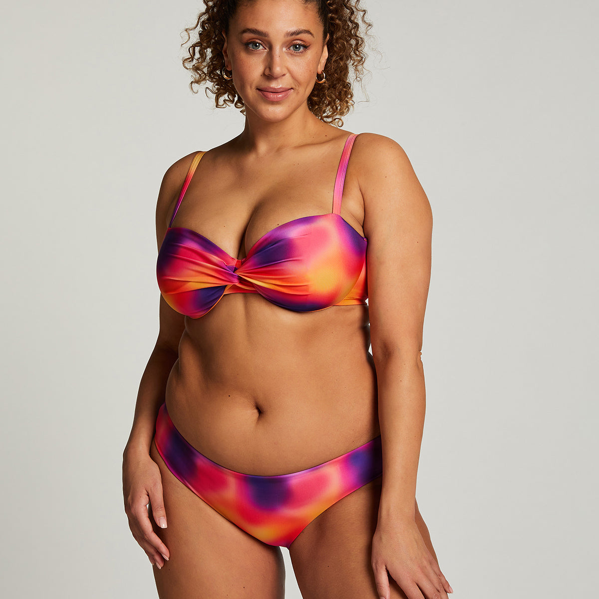 Hunkemöller Sunset Twist bikini top, multi - 204882 - PURPLE - Purple