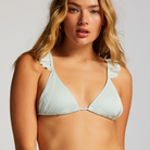 Hunkemöller Fiji Rib Triangle bikini top, multi - 205619 - EGGSHELL BLUE - Eggshell Blue