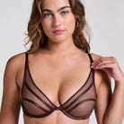 Hunkemöller Rianne BH med bøjle, brun - 206258 - Chicory Coffee - Chicory Coffee