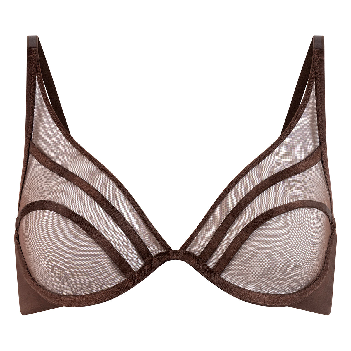 Hunkemöller Rianne BH med bøjle, brun - 206258 - Chicory Coffee - Chicory Coffee