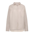 Hunkemöller Linen natskjorte, beige - 206532 - Almond Peach - Almond Peach
