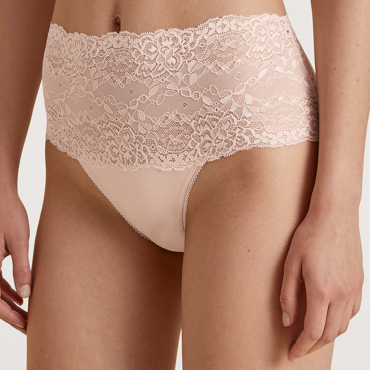 Calida Sensual Secrets maxi trusse, lyserød - 21431 - 171 - Lace Parfait Pink