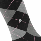 Burlington Queen strømper, sort - 22004 - 3012 - Black-aqua