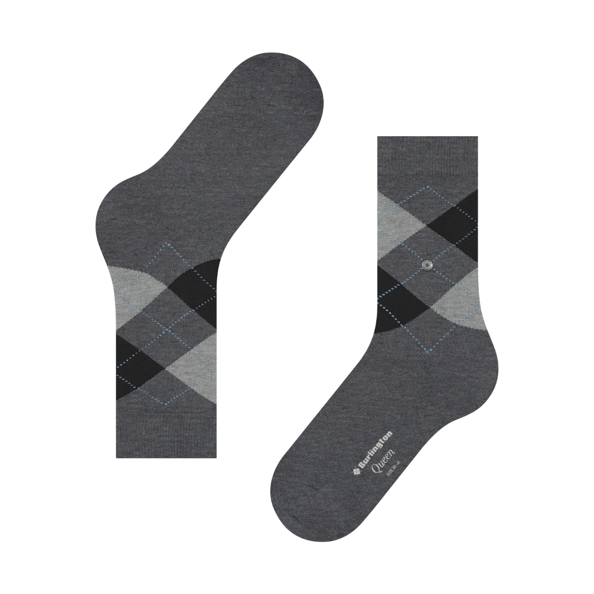 Burlington Queen strømper, grå - 22004 - 3974 - Grey Melange