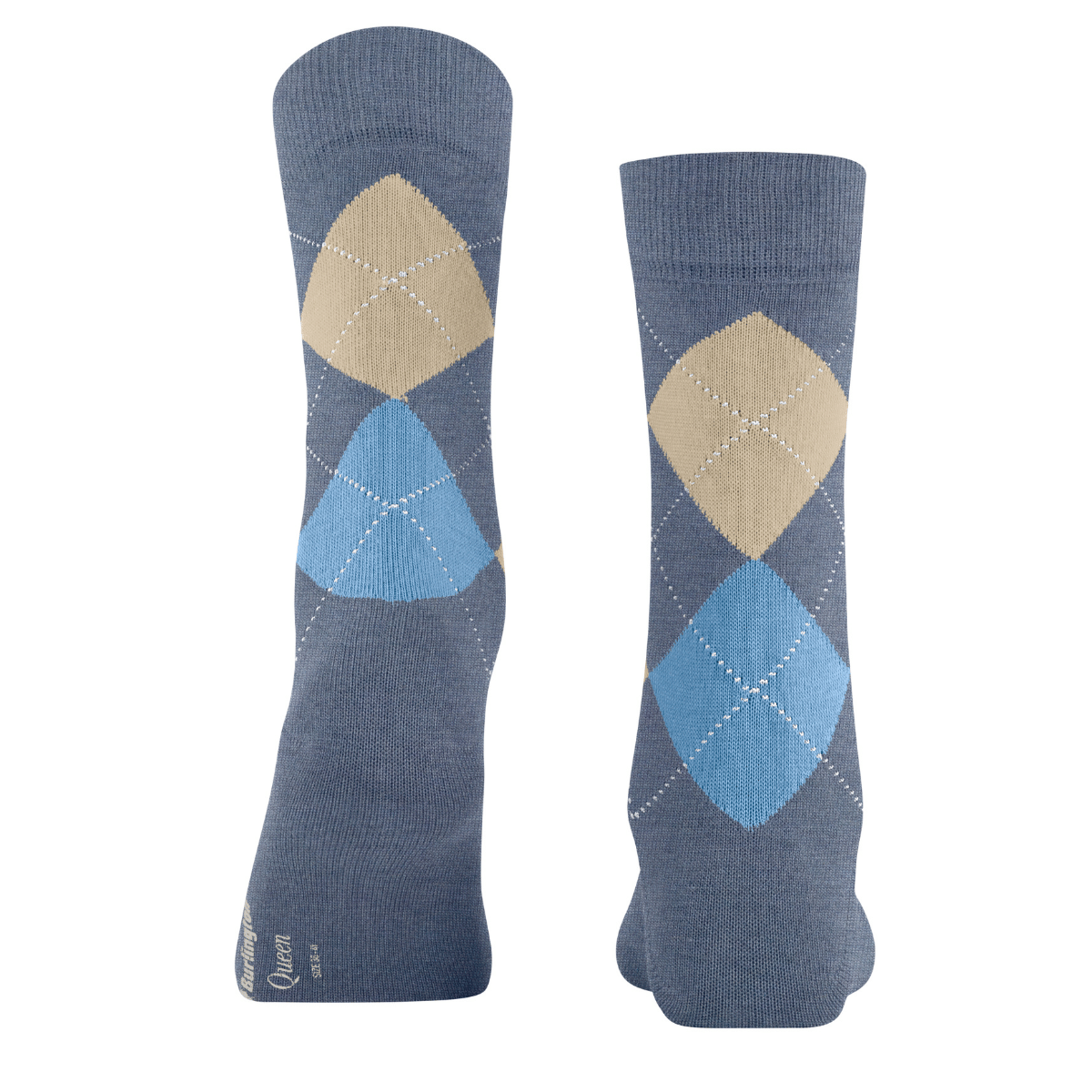 Burlington Queen strømper, blå - 22004 - 6662 - Light Jeans