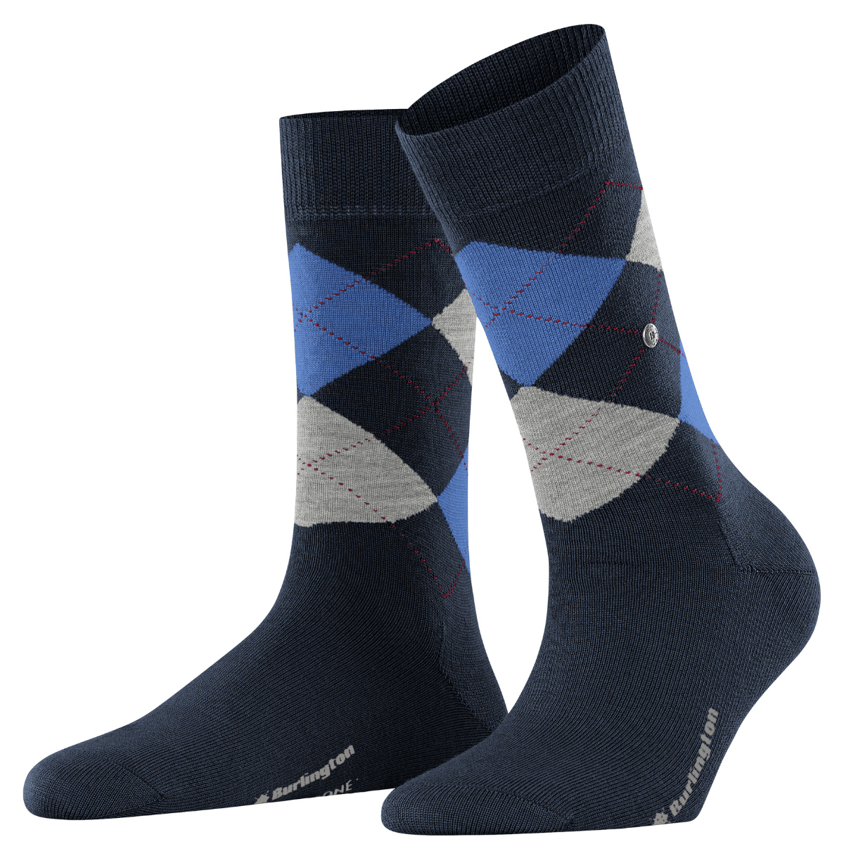 Burlington Marylebone strømper, blå - 22073 - 6120 - Marine