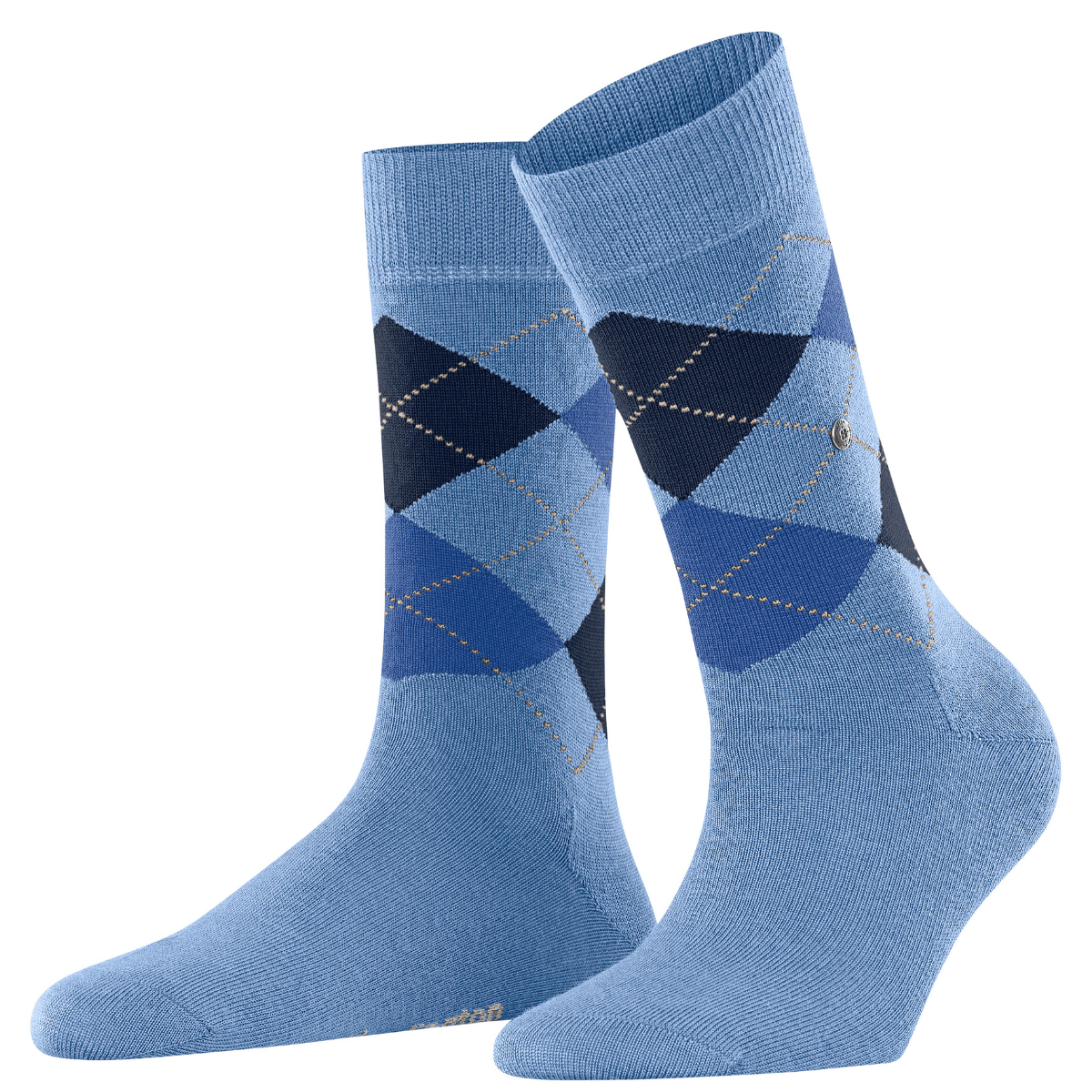 Burlington Marylebone strømper, blå - 22073 - 6554 - Cornflower Blue