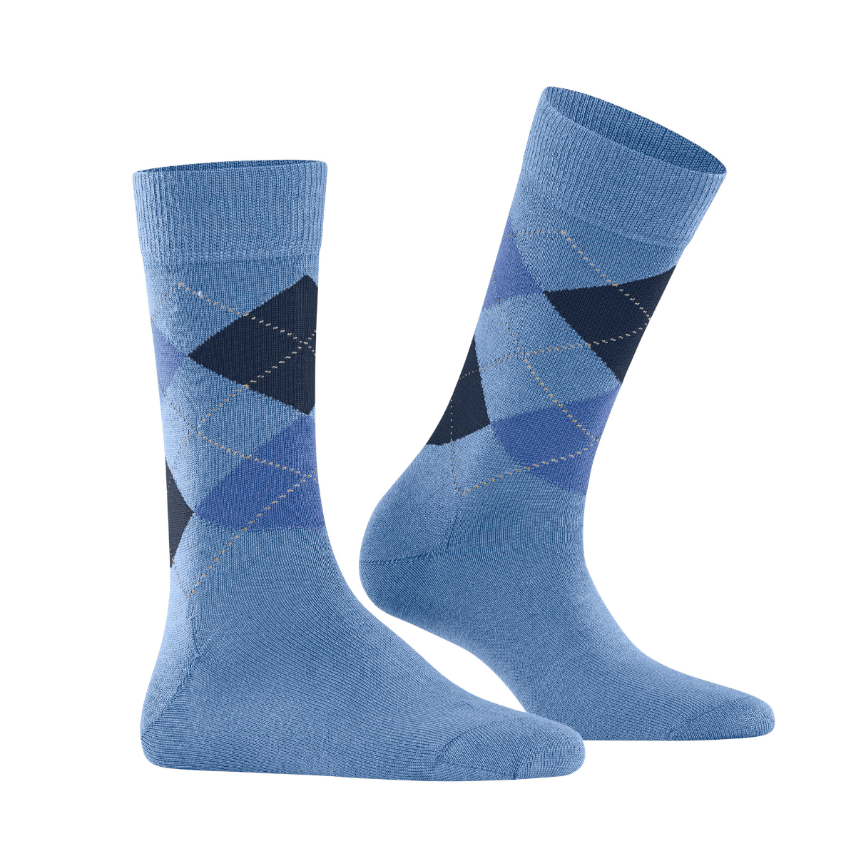 Burlington Marylebone strømper, blå - 22073 - 6554 - Cornflower Blue