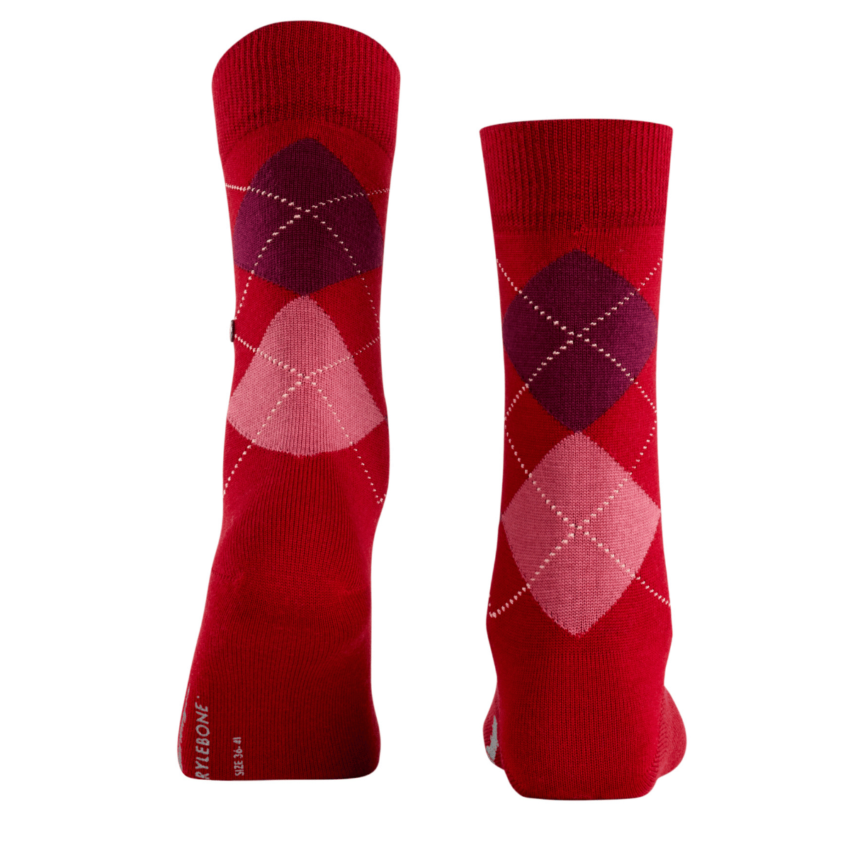 Burlington Marylebone strømper, rød - 22073 - 8033 - Cranberry