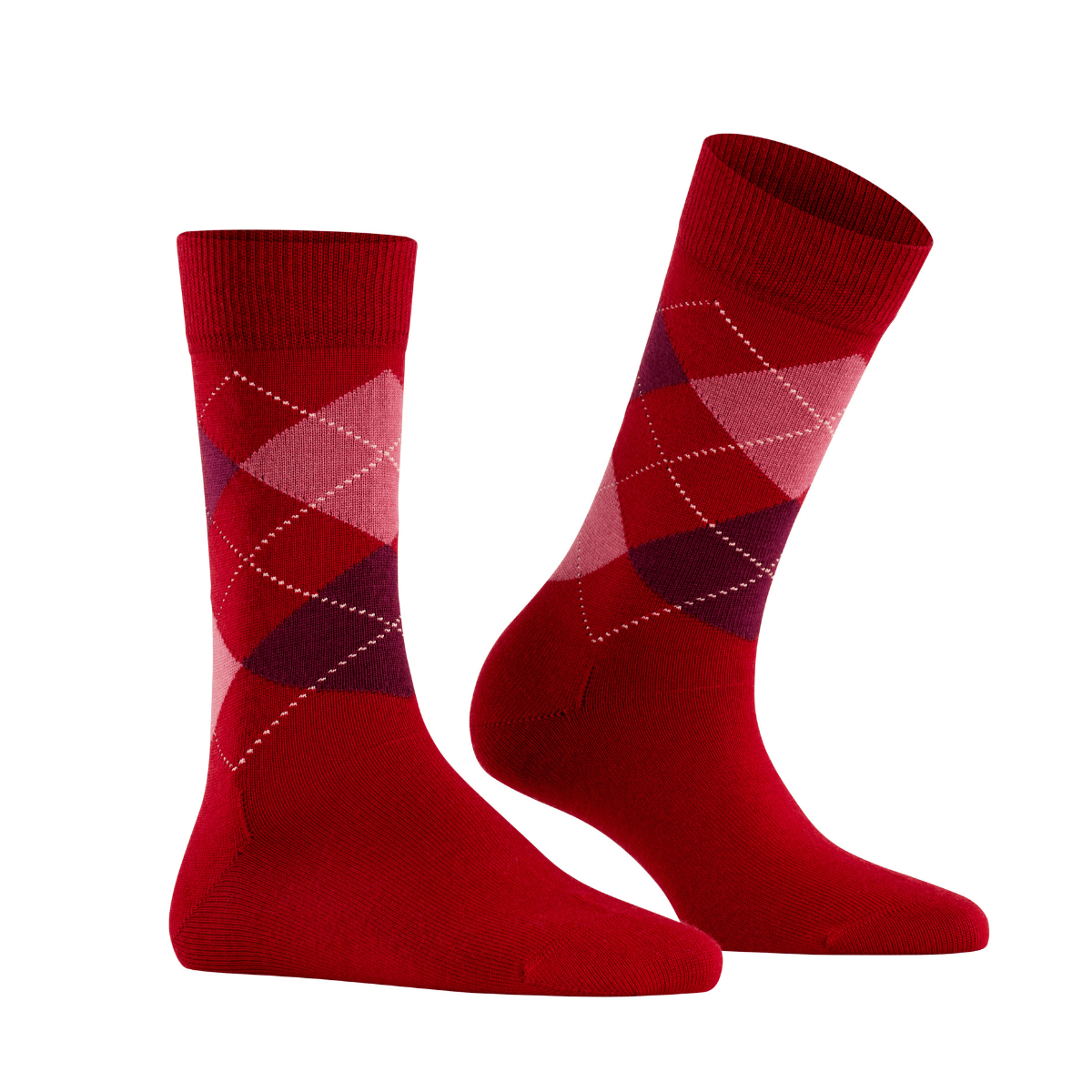 Burlington Marylebone strømper, rød - 22073 - 8033 - Cranberry
