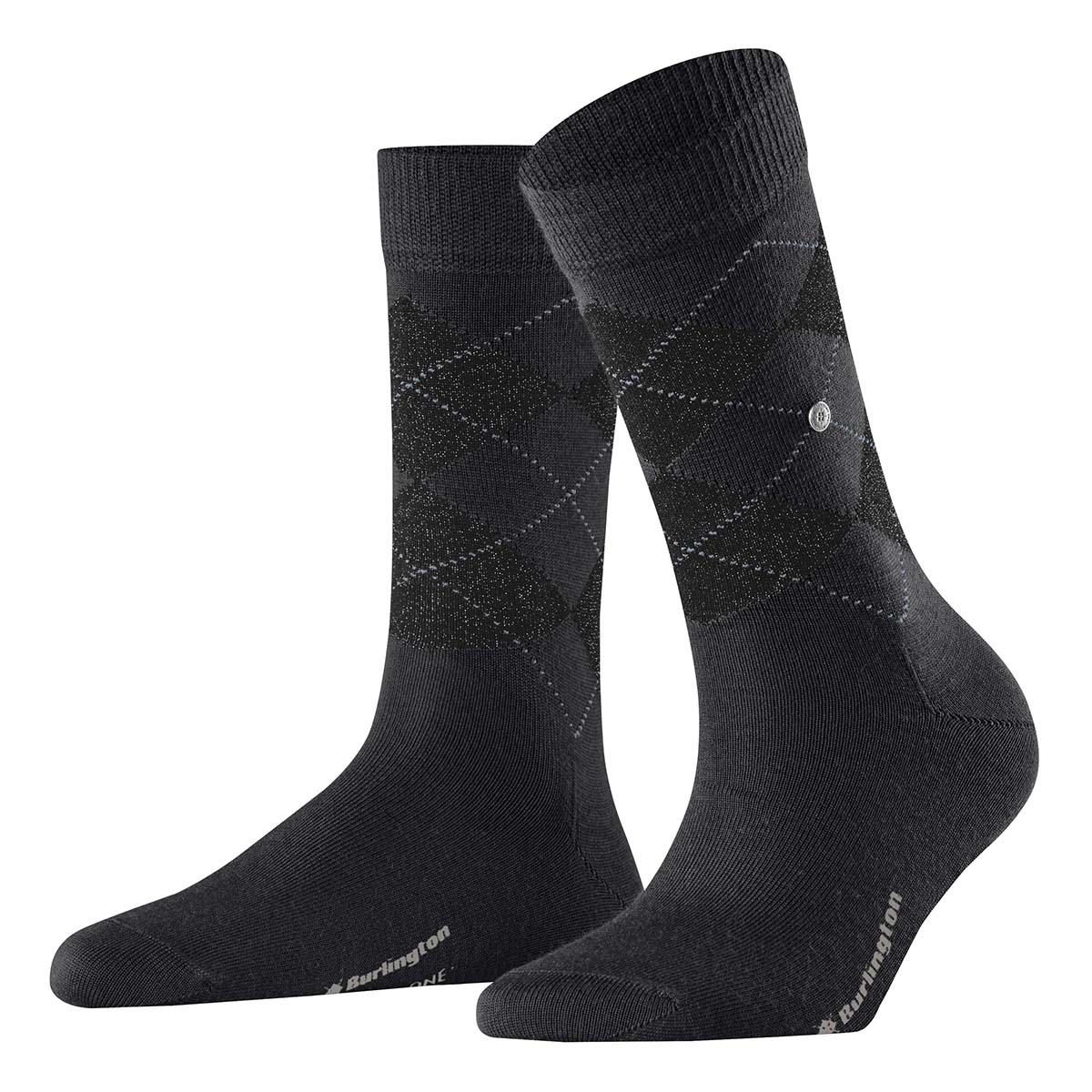 Burlington Marylebone Glitter strømper, sort - 22182 - 3004 - Black