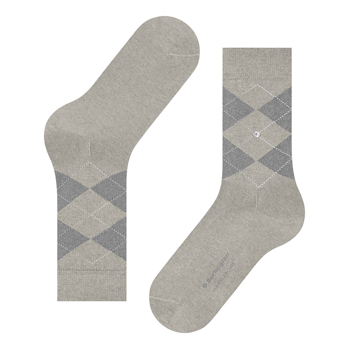 Burlington Marylebone Glitter strømper, grå - 22182 - 3771 - Light Grey