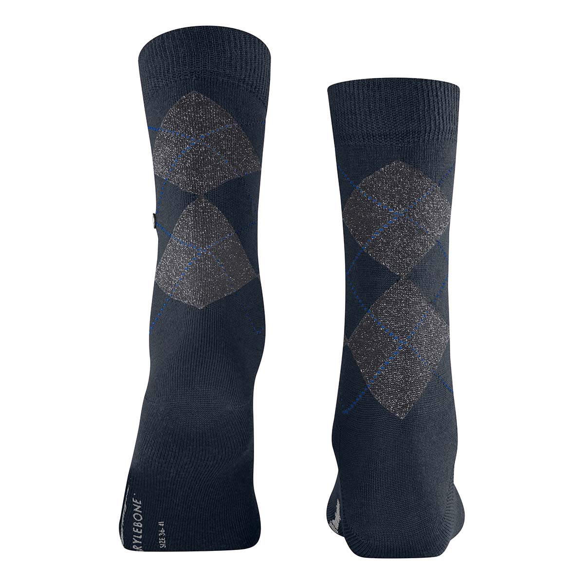 Burlington Marylebone Glitter strømper, blå - 22182 - 6125 - Marine