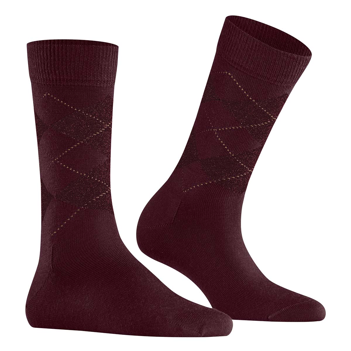 Burlington Marylebone Glitter strømper, rød - 22182 - 8435 - Claret