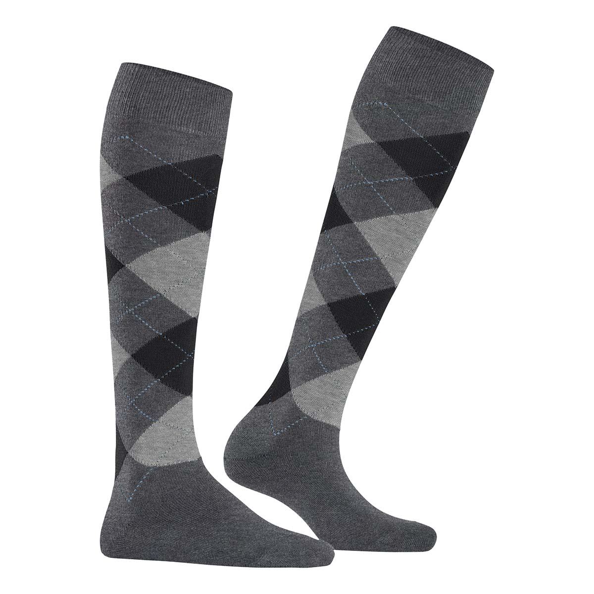 Burlington Queen knæstrømper, grå - 22304 - 3974 - Grey Melange