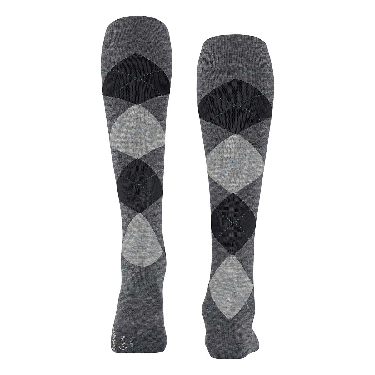 Burlington Queen knæstrømper, grå - 22304 - 3974 - Grey Melange