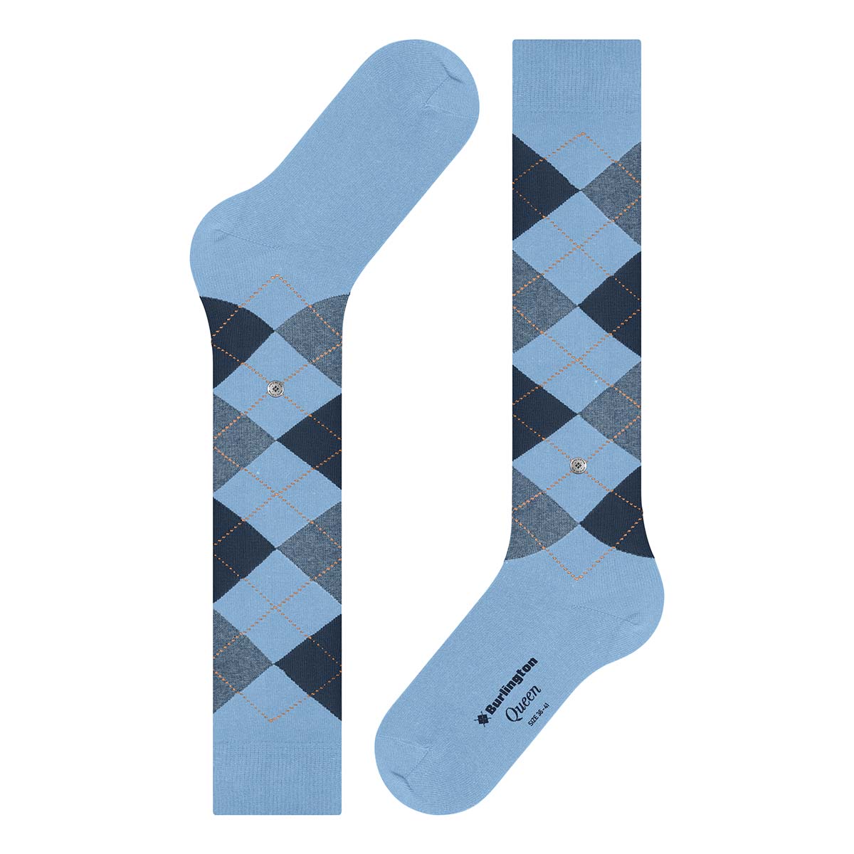 Burlington Queen knæstrømper, lyseblå - 22304 - 6541 - Light Blue