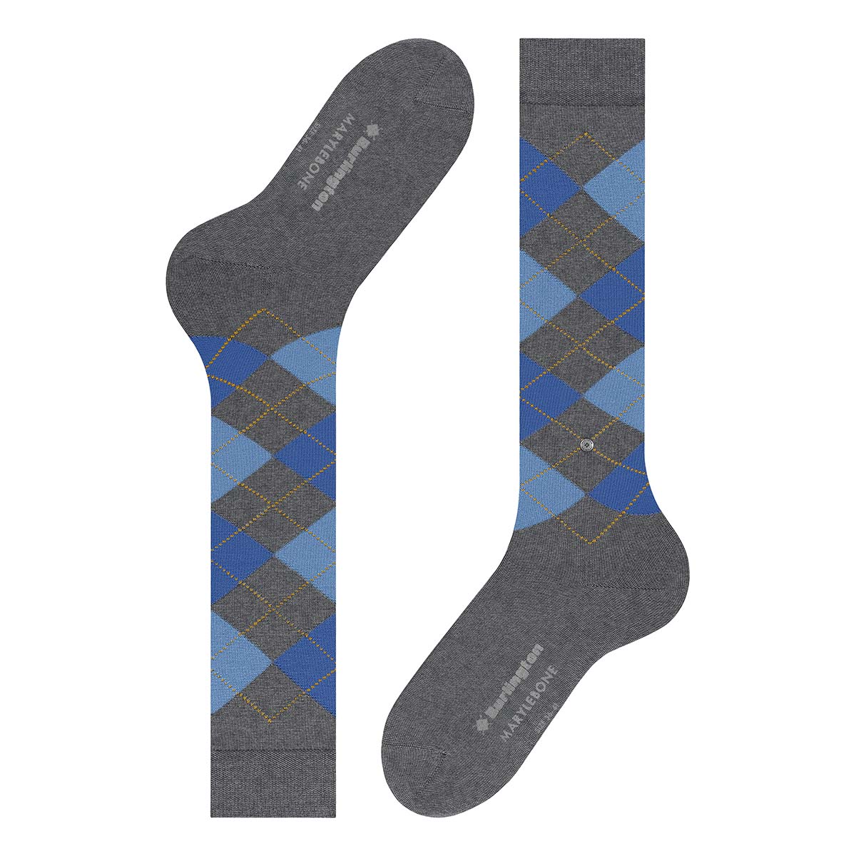 Burlington Marylebone knæstrømper, grå - 22373 - 3070 - Dark Grey