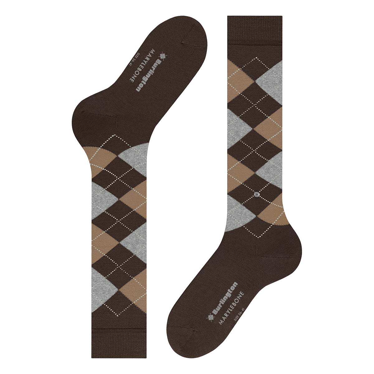 Burlington Marylebone knæstrømper, brun - 22373 - 5235 - Dark Brown