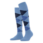 Burlington Marylebone knæstrømper, blå - 22373 - 6554 - Cornflower Blue