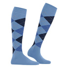 Burlington Marylebone knæstrømper, blå - 22373 - 6554 - Cornflower Blue