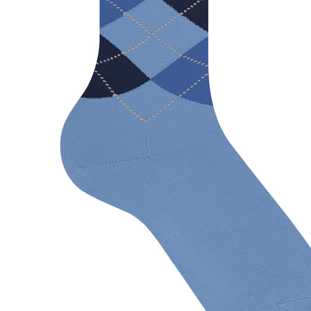 Burlington Marylebone knæstrømper, blå - 22373 - 6554 - Cornflower Blue