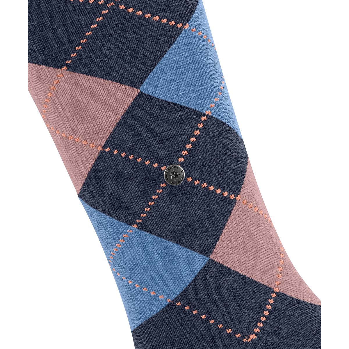Burlington Marylebone knæstrømper, blå - 22373 - 6688 - Dark Blue Mel.