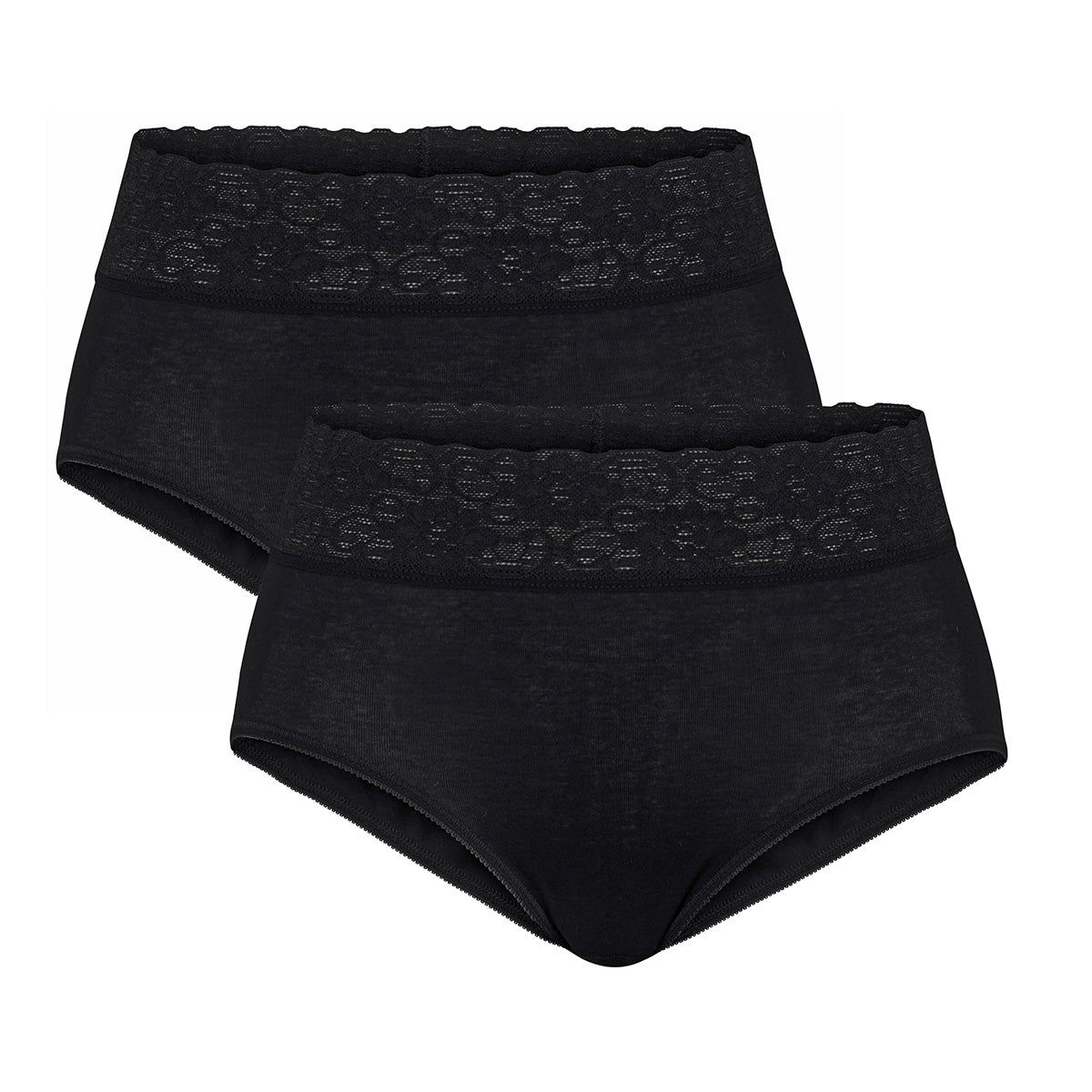 Calida Iconics 2-Pack maxi trusse, sort - 23927 - 992 - Black