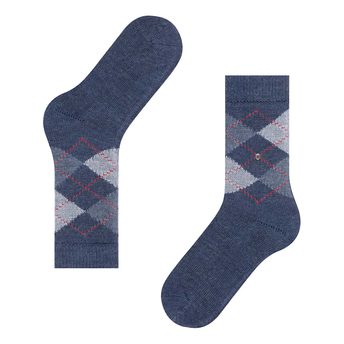 Burlington Whitby strømper, blå - 24080 - 6222 - Deep Blue