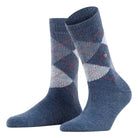 Burlington Whitby strømper, blå - 24080 - 6222 - Deep Blue