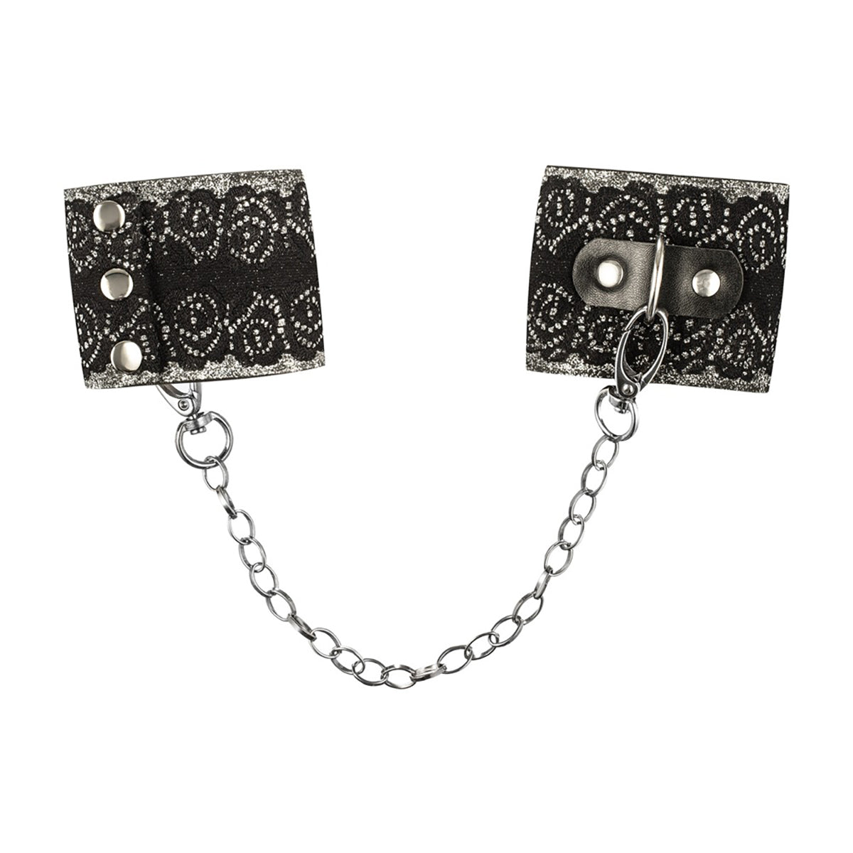 Obsessive håndjern, sort - 24608741001 - - Black Silver