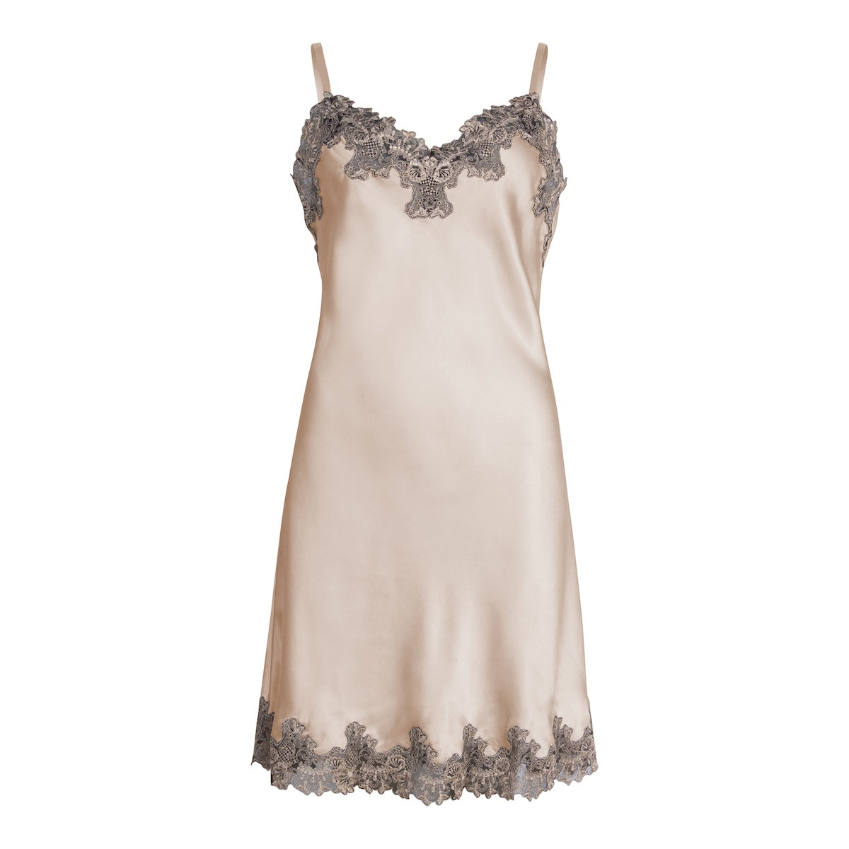 Lady Avenue Pure Silk Slip natkjole, creme - 29-20602 - 104 - Bailey
