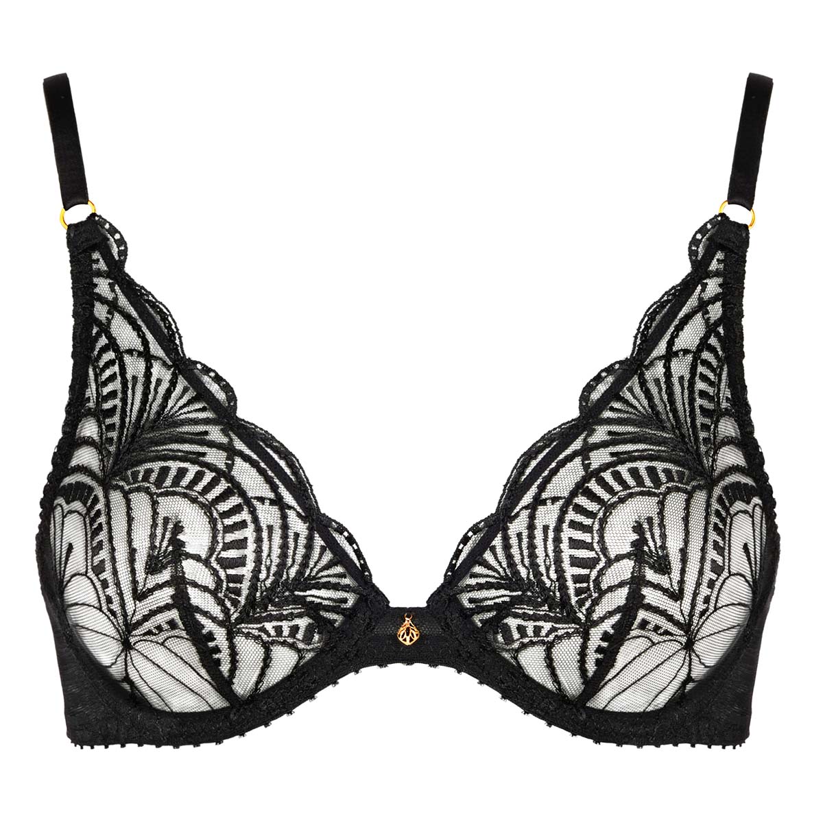 Aubade Vibes trekant BH, sort - 2BF12 - BLAK - Black