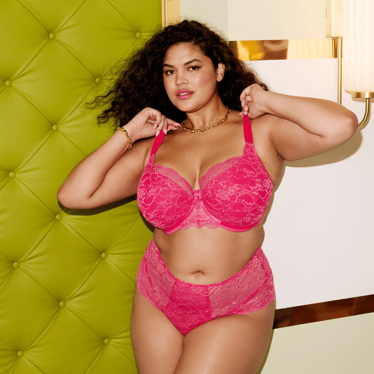 Elomi Darcie maxi trusse, pink - EL302980 - AZA - Azalea