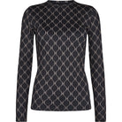 Hype The Detail Printed bluse, sort - 3-200-14 - 32 - Black