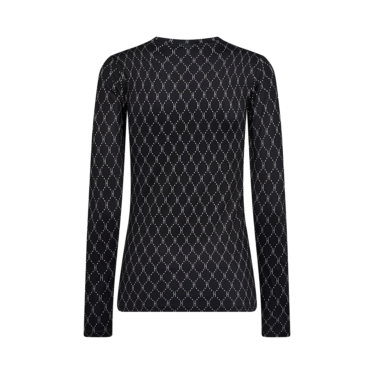 Hype The Detail Printed bluse, sort - 3-200-14 - 46 - Black