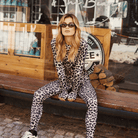 Hype The Detail Printed bluse, leopard - 3-200-14 - 56 - Multicolour