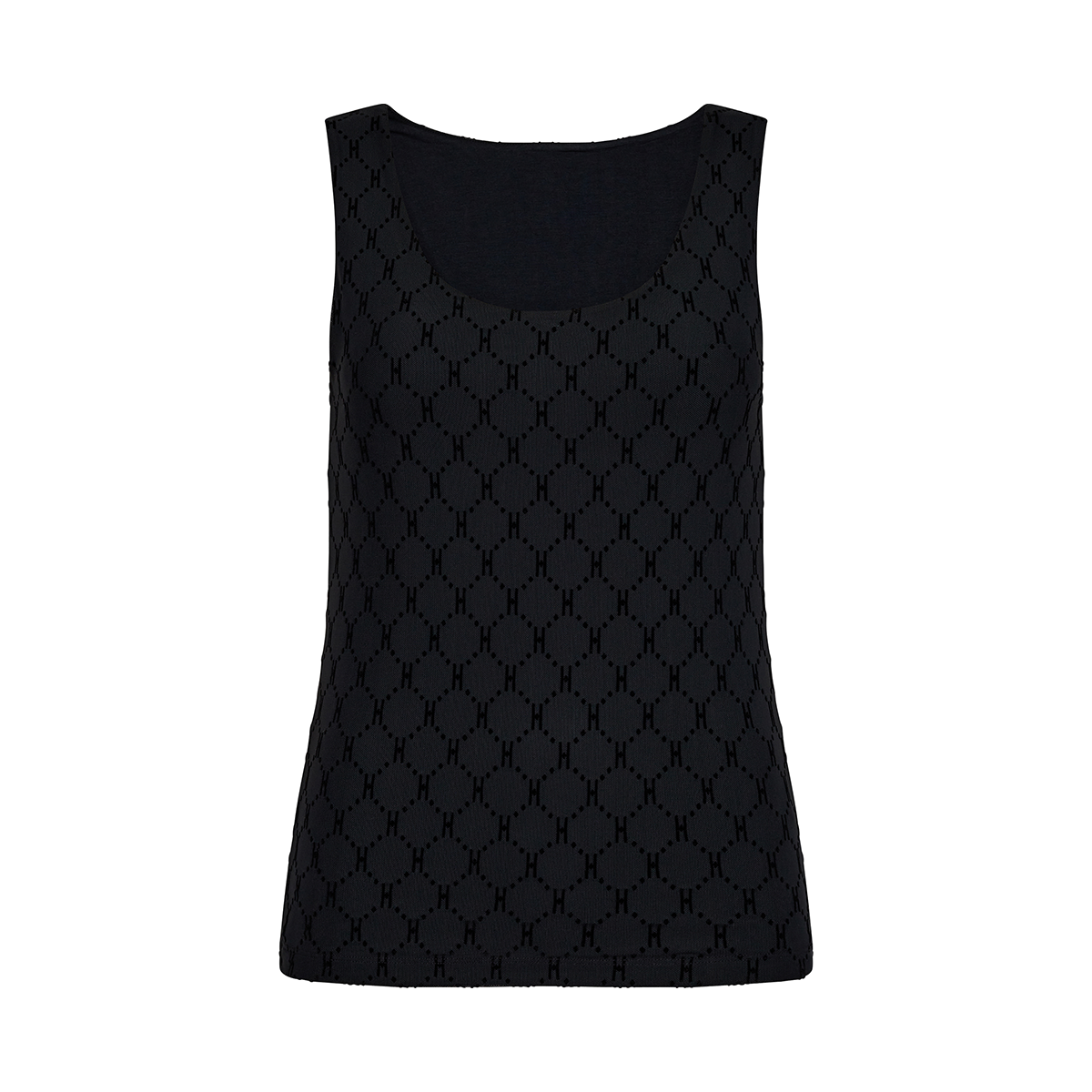 Hype The Detail Mesh top, sort - 3-300-01 - 9 - Black