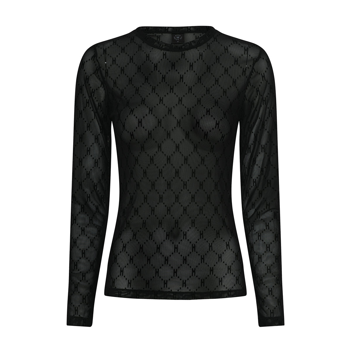 Hype The Detail Mesh bluse, sort - 3-300-14 - 9 - Black