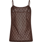 Hype The Detail Mesh top, brun - 300-19 - 89 - Brown