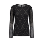 Hype The Detail Printed Mesh bluse, sort - 3-320-14 - 13 - Black