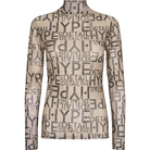 Hype The Detail Mesh bluse, brun - 320-1400 - 81 - Brown