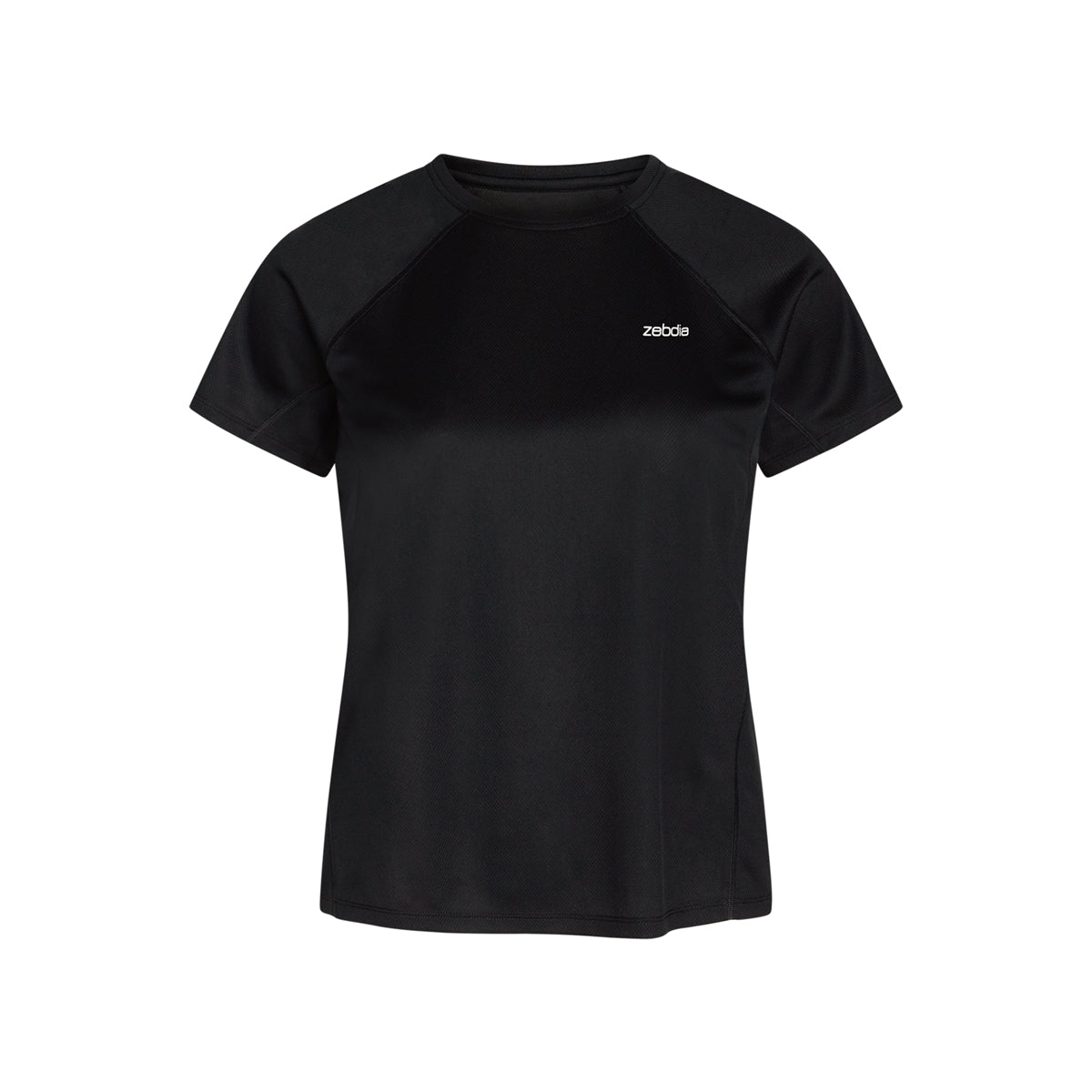 Zebdia Women Sports t-shirt, sort - 35005 - 9001 - Black